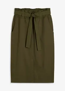 Jersey rok met geweven details, bonprix