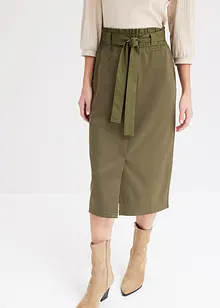 Jersey rok met geweven details, bonprix