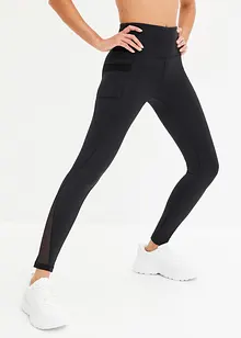Comfort sportlegging met mesh en telefoonzak, bonprix