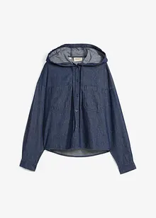 Spijkerblouse met capuchon, bonprix
