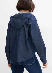 Spijkerblouse met capuchon, bonprix