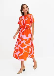 Gedessineerde midi jurk, bonprix