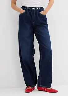 Ballonjeans met knopen, mid waist, bonprix