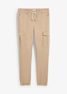 Slim fit stretch instapbroek met cargozakken, straight, bonprix