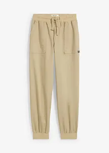 Twill broek met comfortband, bonprix