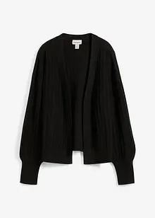 Vest met geribde boordjes, bonprix