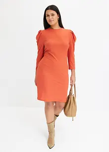 Geribde jurk van jersey, bonprix