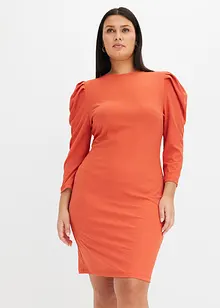 Geribde jurk van jersey, bonprix