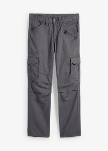Loose fit cargo broek van puur katoen, straight, bonprix