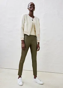Leggings van lamsnappa met een elastisch inzetstuk, bonprix
