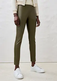 Leggings van lamsnappa met een elastisch inzetstuk, bonprix
