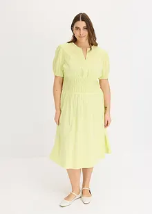 Midi jurk met elastische taille, bonprix