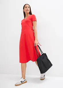 Jersey jurk met wikkeldetail, bonprix