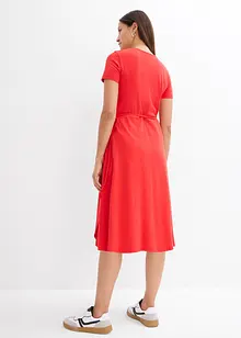 Jersey jurk met wikkeldetail, bonprix