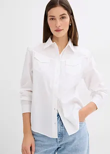 Overhemdblouse van biologisch katoen, bonprix