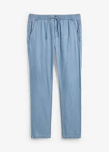 Instapjeans met linnen regular fit, straight, bonprix