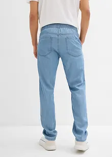 Instapjeans met linnen regular fit, straight, bonprix