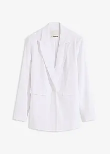 Casual linnen blazer met brede revers, bonprix