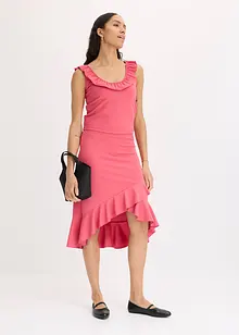 Jersey rok met volants, bonprix