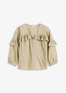 Lichte blouse met volants, bonprix