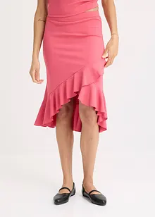 Jersey rok met volants, bonprix