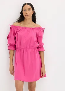 Jersey jurk met Carmen halslijn, bonprix