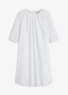 Jurk met broderie anglaise, bonprix