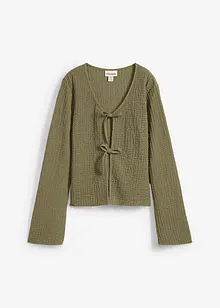 Shirtvest van bar crêpe, bonprix