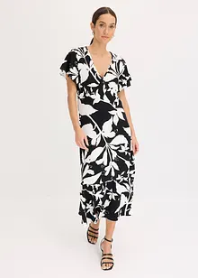 Midi jurk met kapmouwen, bonprix