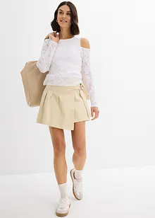 Off shoulder shirt in ausbrenner look, bonprix