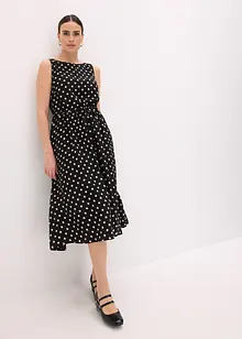 Midi jurk met bindceintuur, bonprix