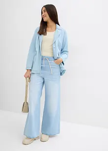 Wide leg jeans, mid waist, comfortabele band, bonprix