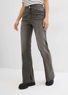 Straight jeans, high waist, split, bonprix