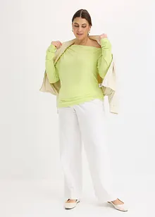 Off shoulder shirt met rimpels, bonprix