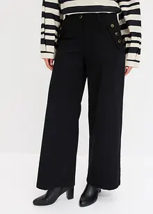 Twill broek met sierknopen, bonprix