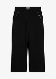 Twill broek met sierknopen, bonprix