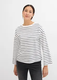 Gestreept shirt van puur biologisch katoen, bonprix