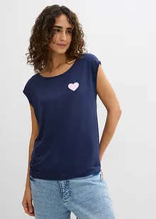 High-low shirt van soepel vallende viscosemix, bonprix
