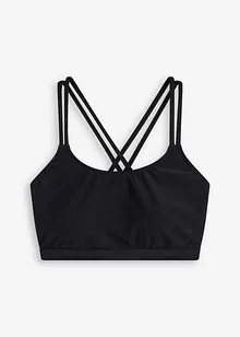 Bralette bikinitop met gekruiste bandjes, bonprix