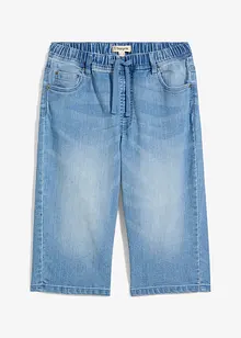 Jongens lang instap jeans bermuda, slim fit, bonprix
