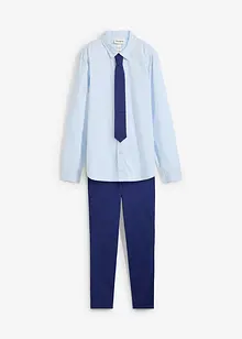 Chino, overhemd en stropdas (3-dlg. set), bonprix