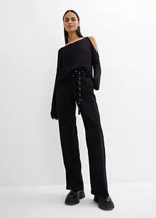 Boxy ajour trui met cut-outs, bonprix