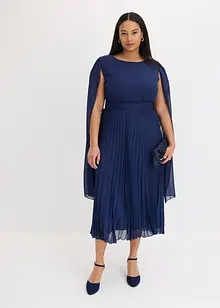 Chiffon jurk met plissérok, bonprix