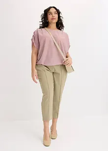 Shirt van lurex met drapering, bonprix