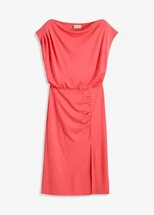 Asymmetrische jersey jurk met rimpels, bonprix