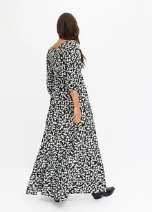 Gedessineerde maxi jurk van soepele viscose, bonprix