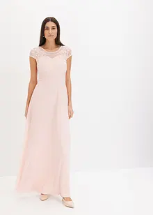 Chiffon jurk met kant, bonprix