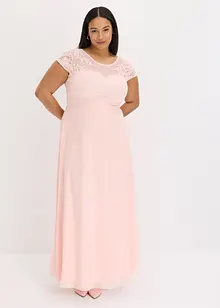 Chiffon jurk met kant, bonprix