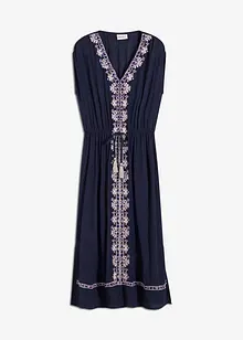 Boho midi jurk met borduursel, bonprix