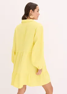 Korte strokenjurk van mousseline, bonprix